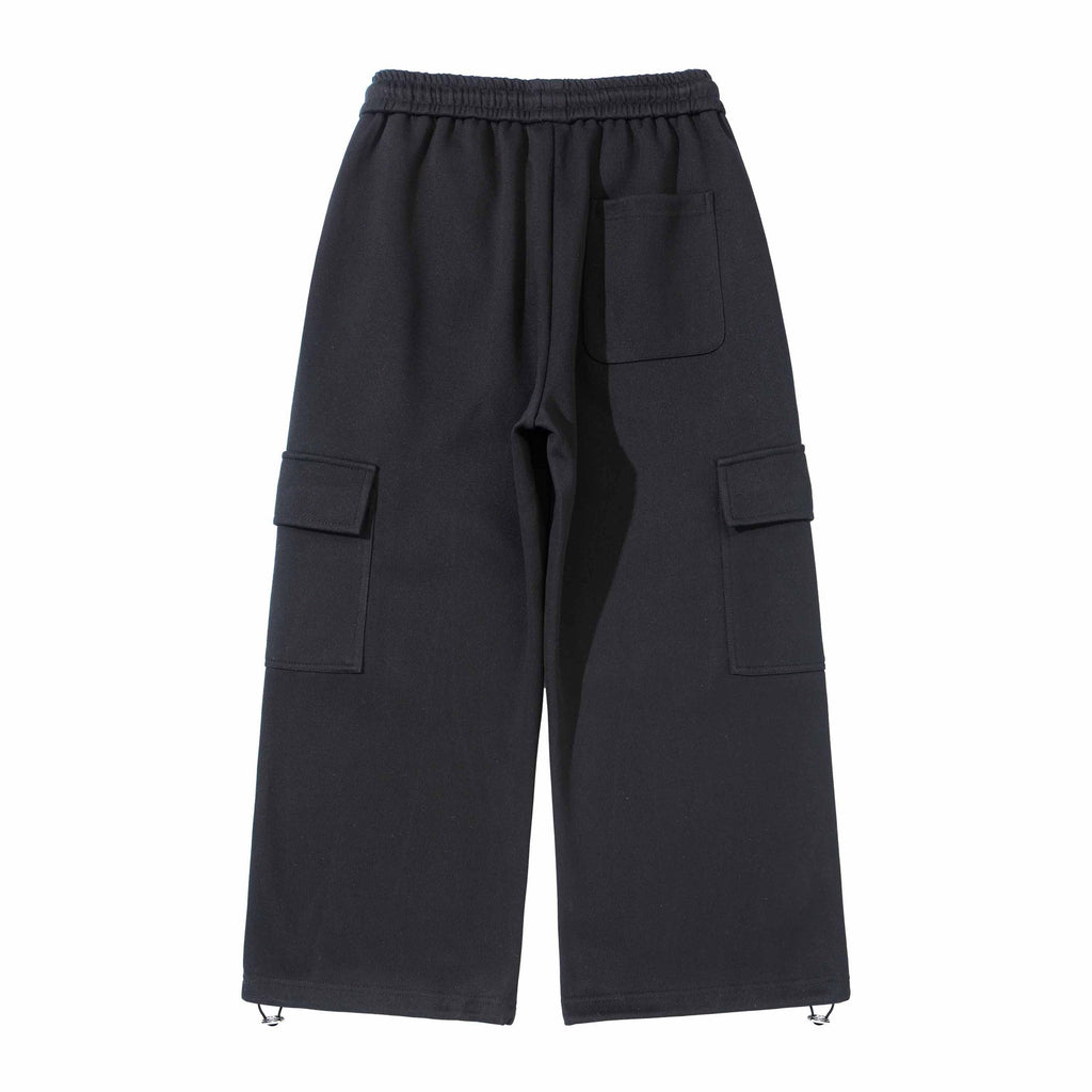 Loose Straight Leg Cargo Sweatpants