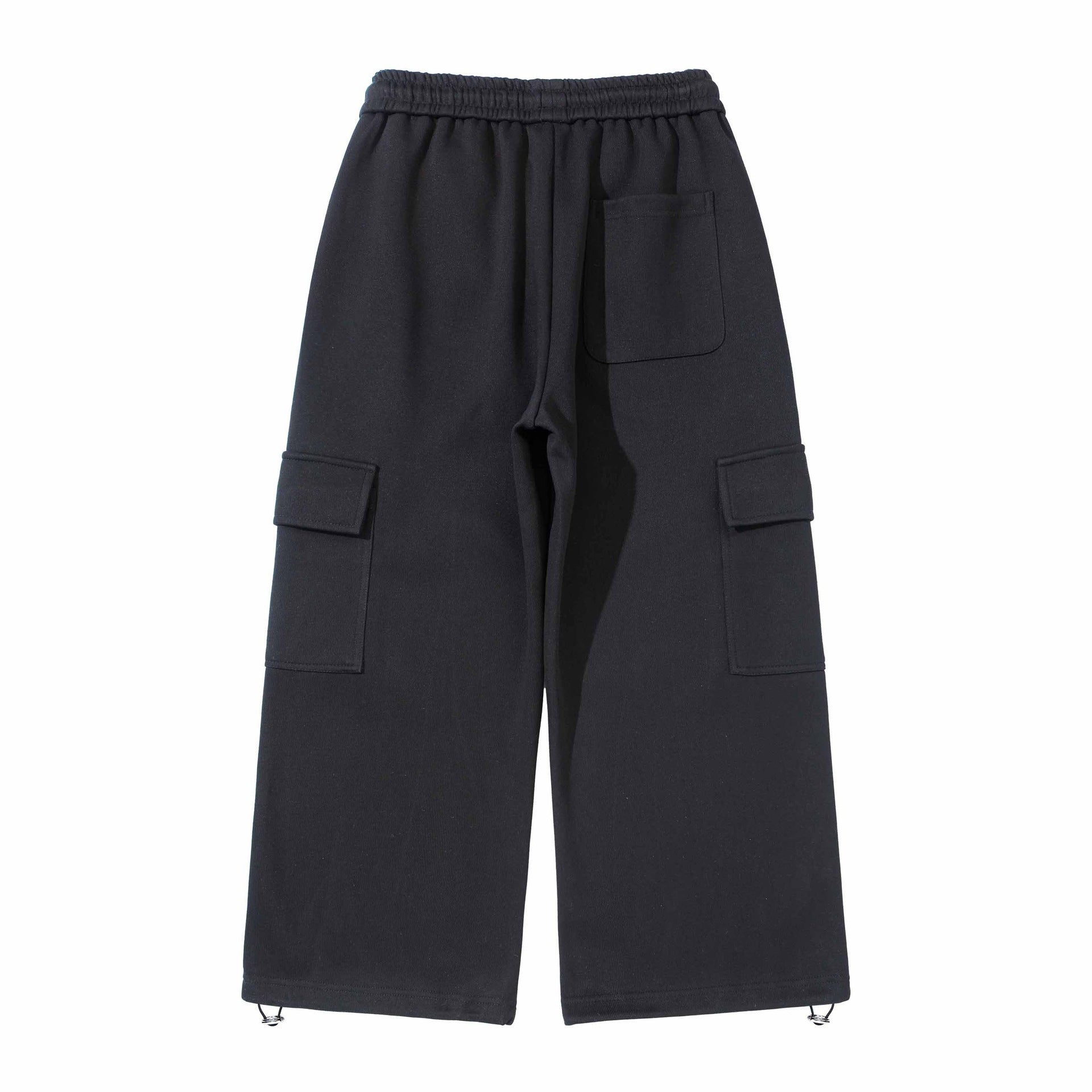 Loose Straight Leg Cargo Sweatpants