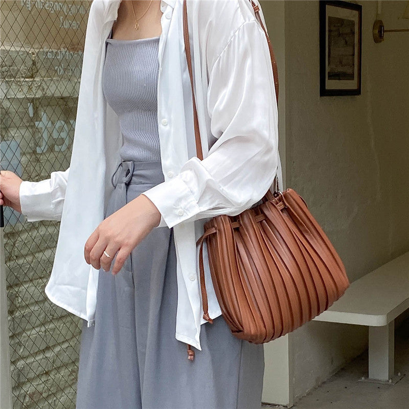 Pleated Tote Bag