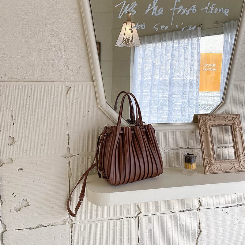 Pleated Tote Bag