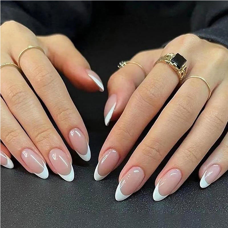 24 PCS Minimalist Nail Short Almond
