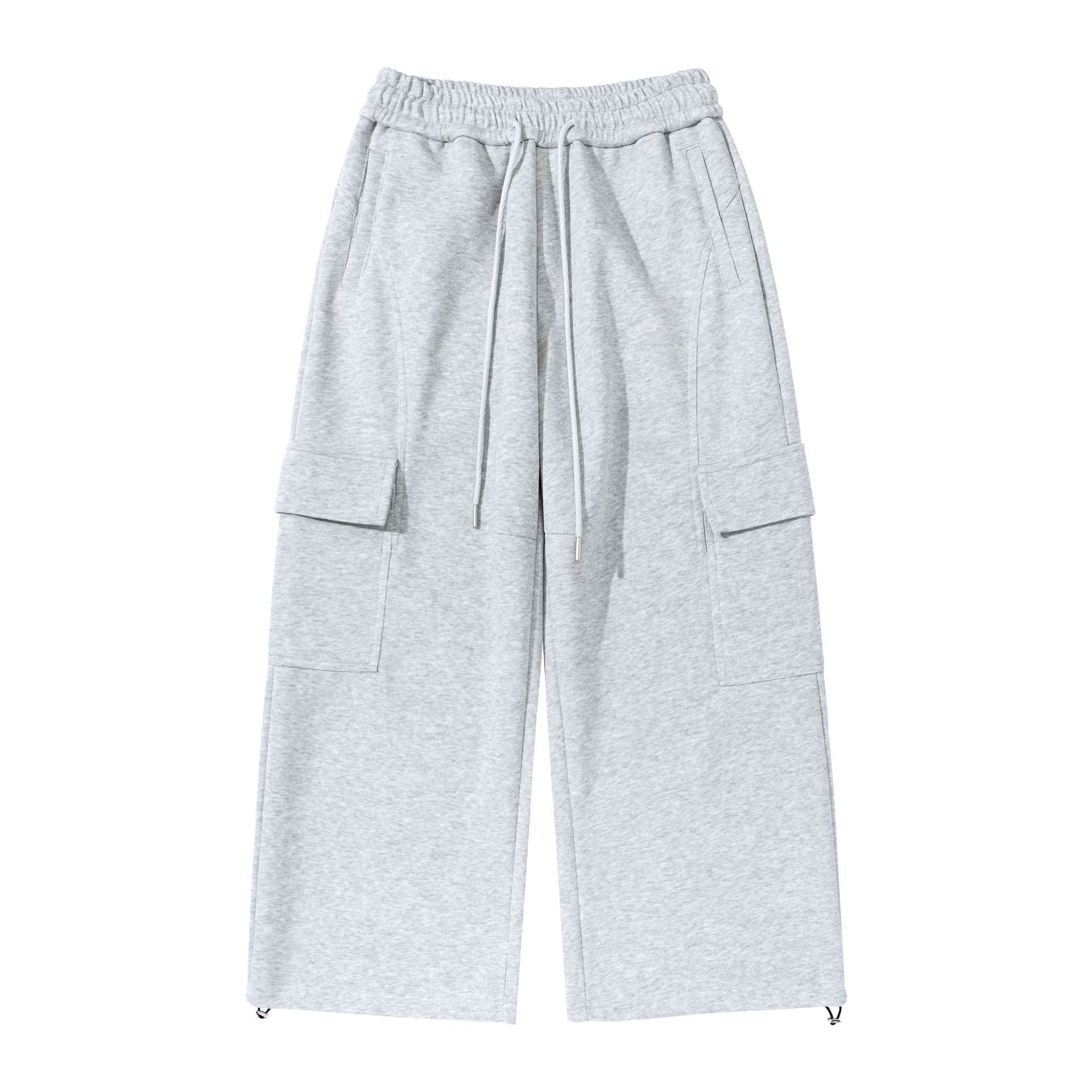 Loose Straight Leg Cargo Sweatpants
