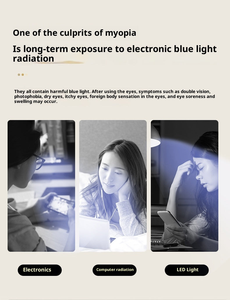 Anti-Blue Light Large Frame Glasses