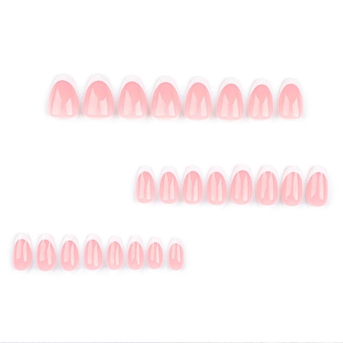 24 PCS Minimalist Nail Short Almond