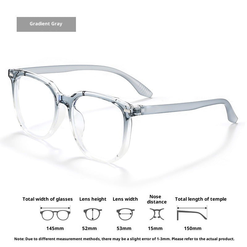 Anti-Blue Light Large Frame Glasses