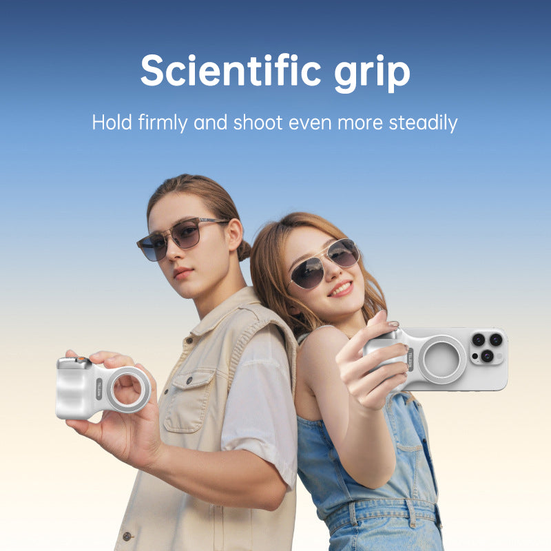 Telesin MagSafe Compatible Photography Grip: Wireless Bluetooth Stabilizer for Shake-Free Shooting