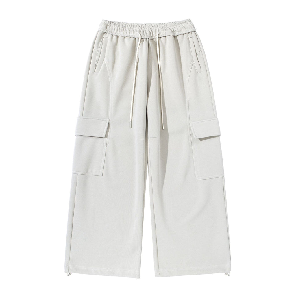 Loose Straight Leg Cargo Sweatpants