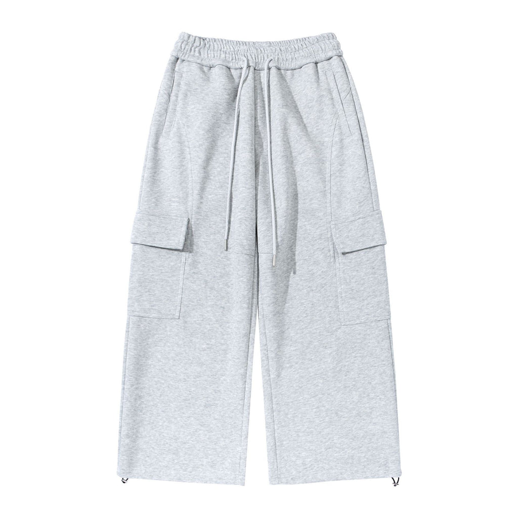 Loose Straight Leg Cargo Sweatpants