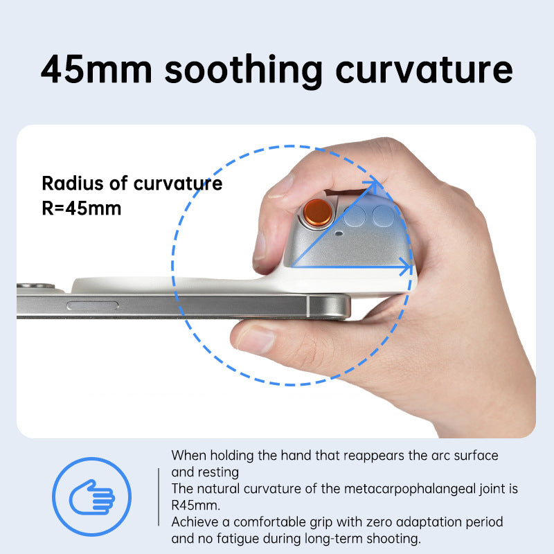 Telesin MagSafe Compatible Photography Grip: Wireless Bluetooth Stabilizer for Shake-Free Shooting