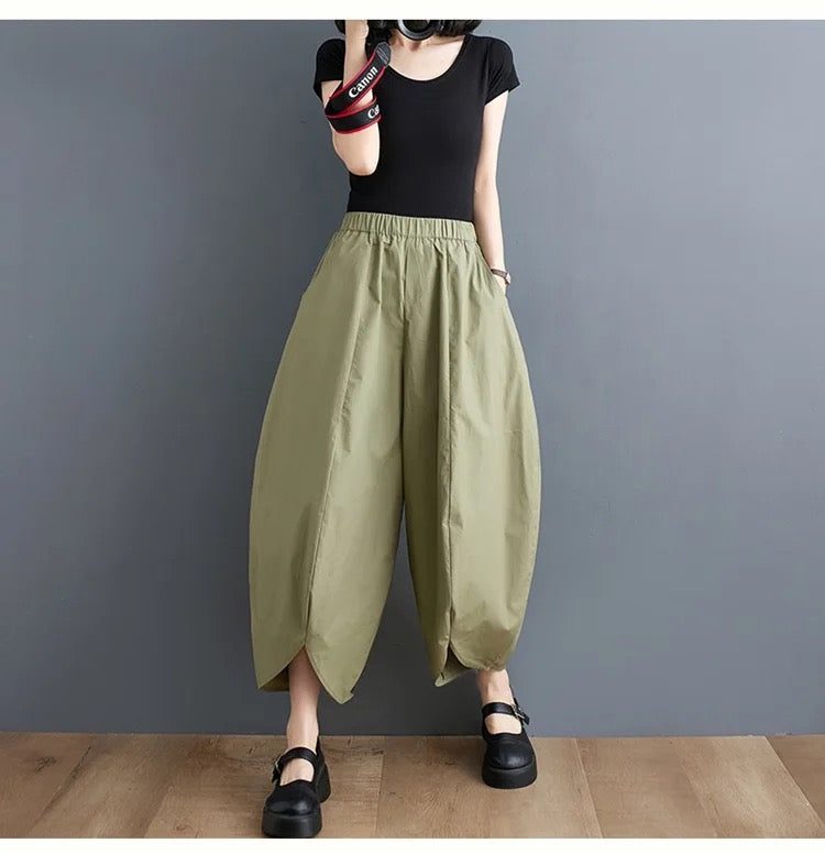 Women Pleated Leisure Trousers