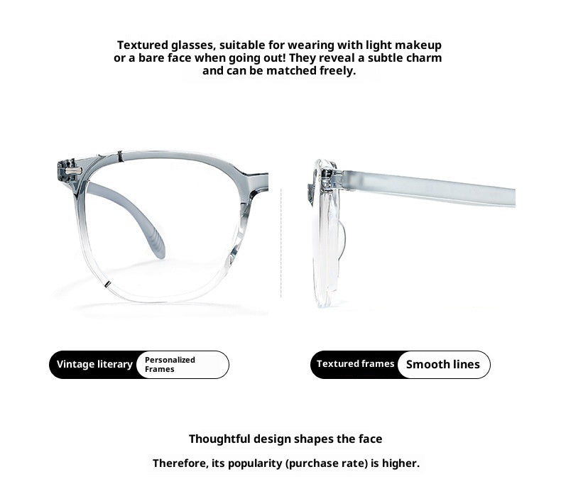 Anti-Blue Light Large Frame Glasses
