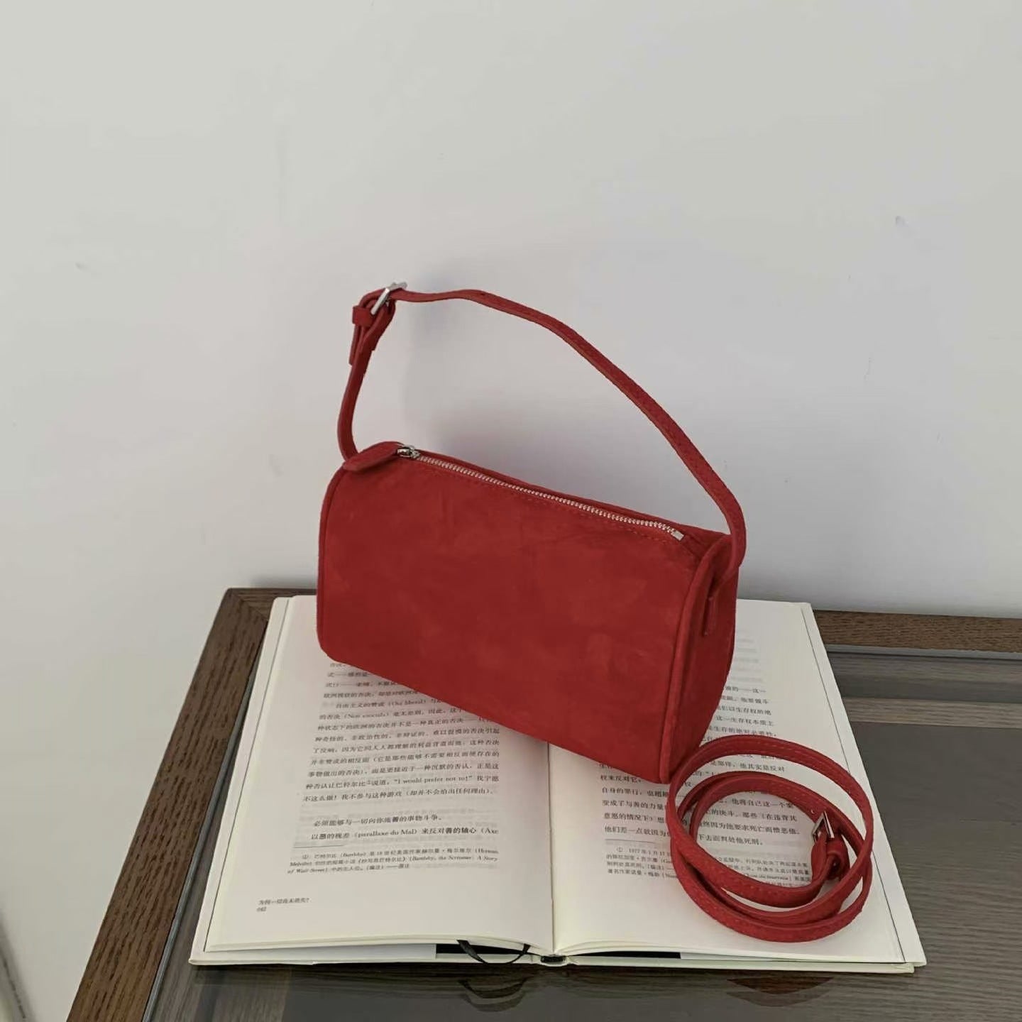 Suede Mini Handbag