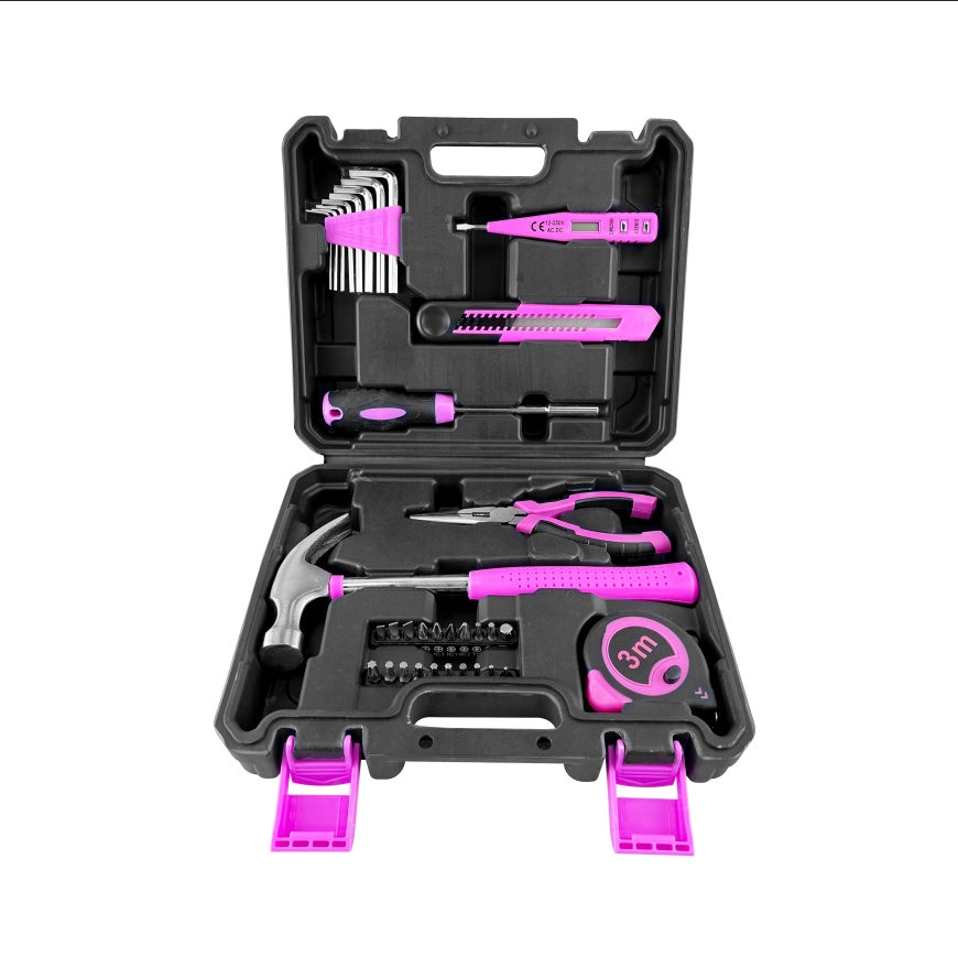 Purple 34 Piece Tool Set