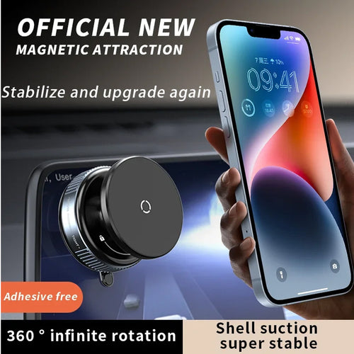 Car Phone Holder Upgraded 360 Adjustable Vacuum Suction 20X Magnets