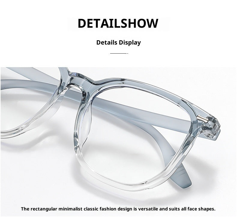 Anti-Blue Light Large Frame Glasses
